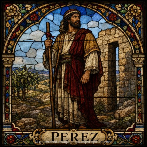 Perez — stained-glass style portrait