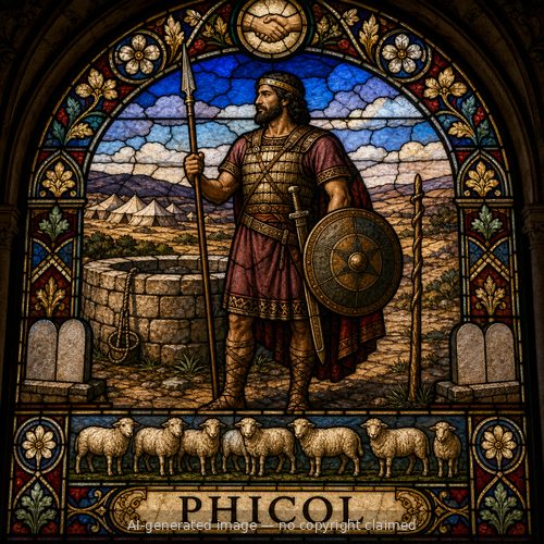 Phicol — stained-glass style portrait