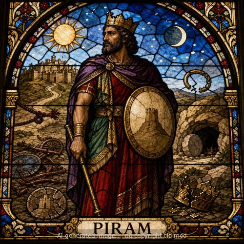 Piram — stained-glass style portrait