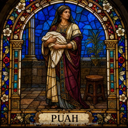 Puah — stained-glass style portrait