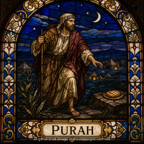 Purah — stained-glass style portrait