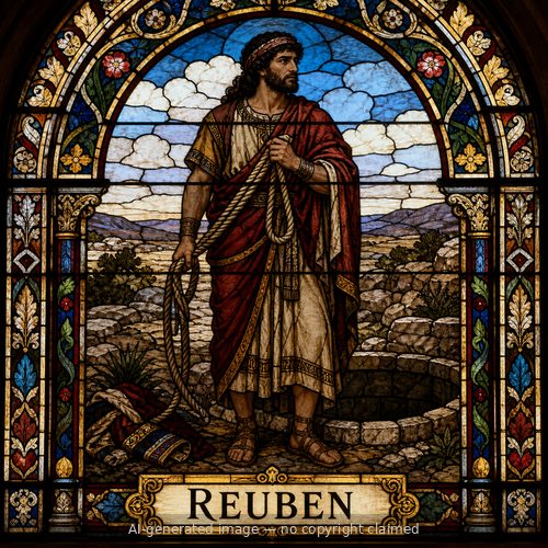 Reuben — stained-glass style portrait