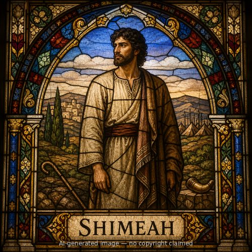 Shimeah — stained-glass style portrait