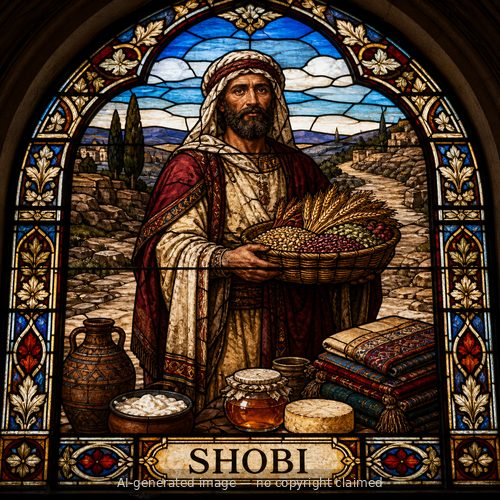 Shobi — stained-glass style portrait