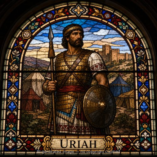 Uriah — stained-glass style portrait