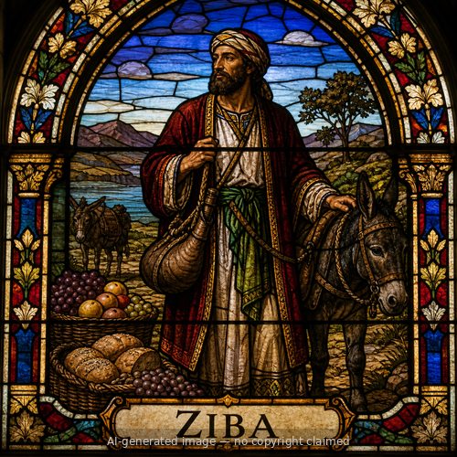Ziba — stained-glass style portrait